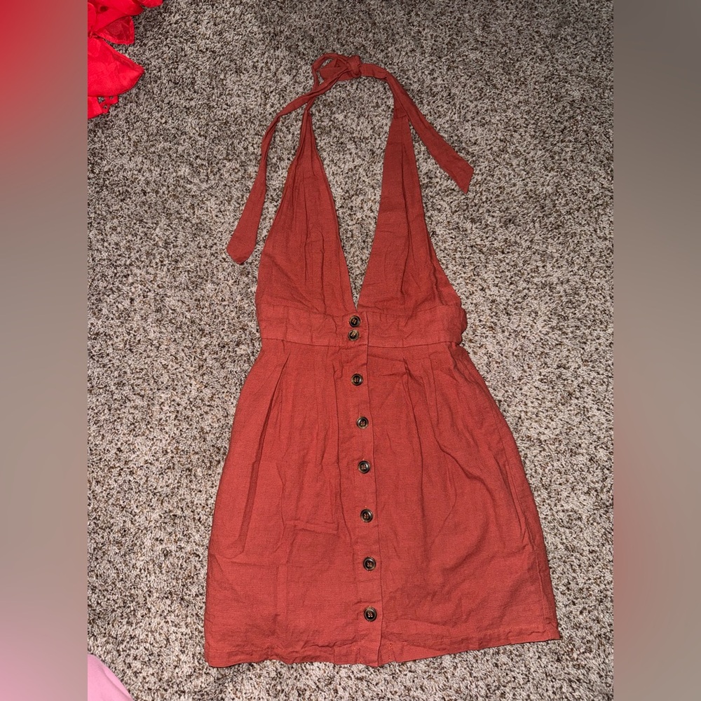 Forever 21 Terracotta Halter Dress